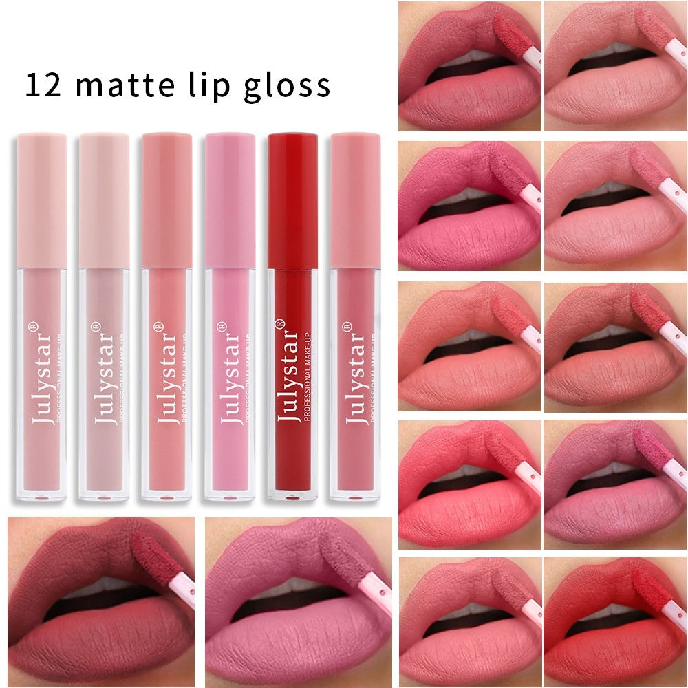 Matte Lip Gloss Matte Lipstick No Stain On Cup Does Not Fade Lip Gloss