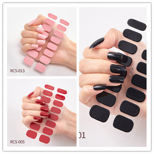 Simple waterproof nail stickers