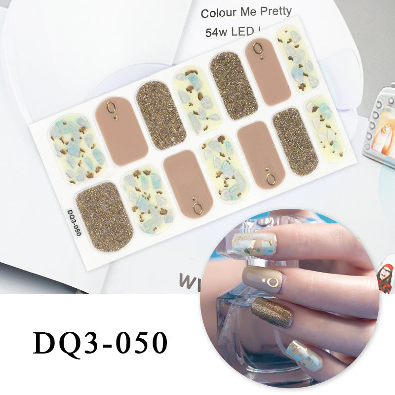 Autocollants pour ongles en couleur Nail Art Simple Fashion