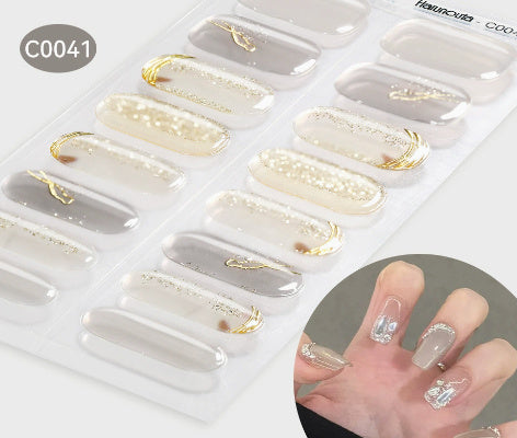 Nail Stickers UV Gel Nail Sticker Semi-curing