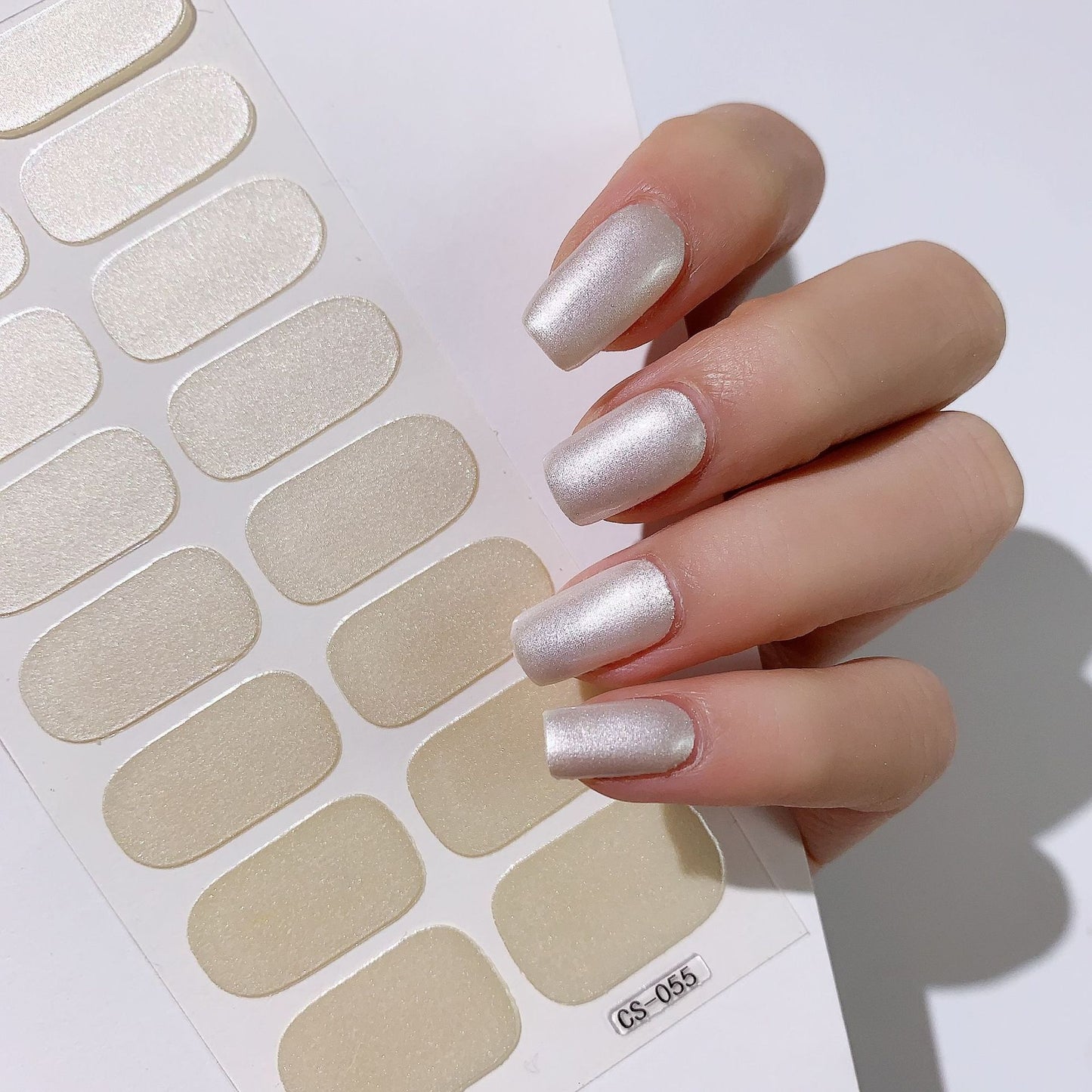 Solid Color 16 Small Stickers Nail Stickers Simple Nail Stickers