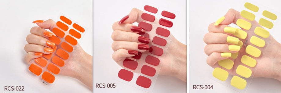 Simple waterproof nail stickers