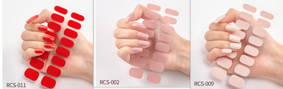 Simple waterproof nail stickers