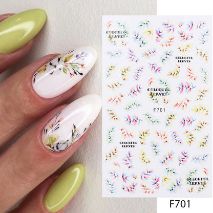 Autocollants pour ongles Série Florale