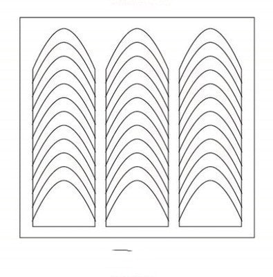 Manucure à la française Autocollants pour ongles Autocollants sourire Outils de beauté pour les ongles Produits