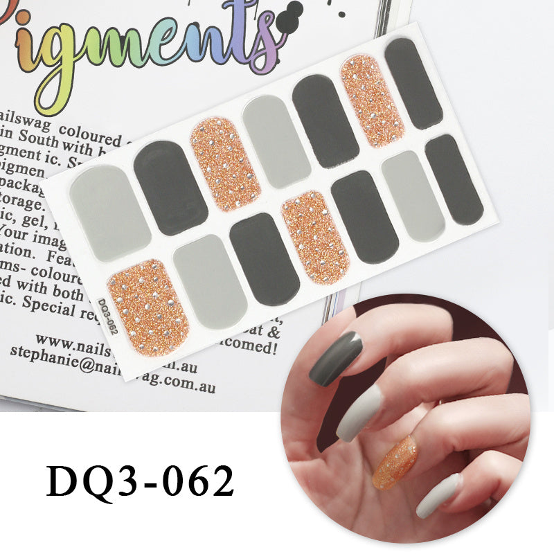 Autocollants pour ongles en couleur Nail Art Simple Fashion