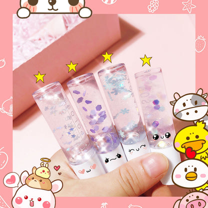 Beads Transparent Pearlescent White Base Lip Gloss Transparent Lip Gloss Nourishing Moisturizing Lip Gloss