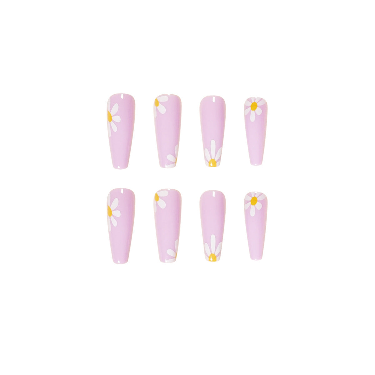 False Nail Pastoral Style Fake Nails Foreign Trade Cross Mirror Direct Supply Nail Stickers Nail Patch Wear Nail Finished Product