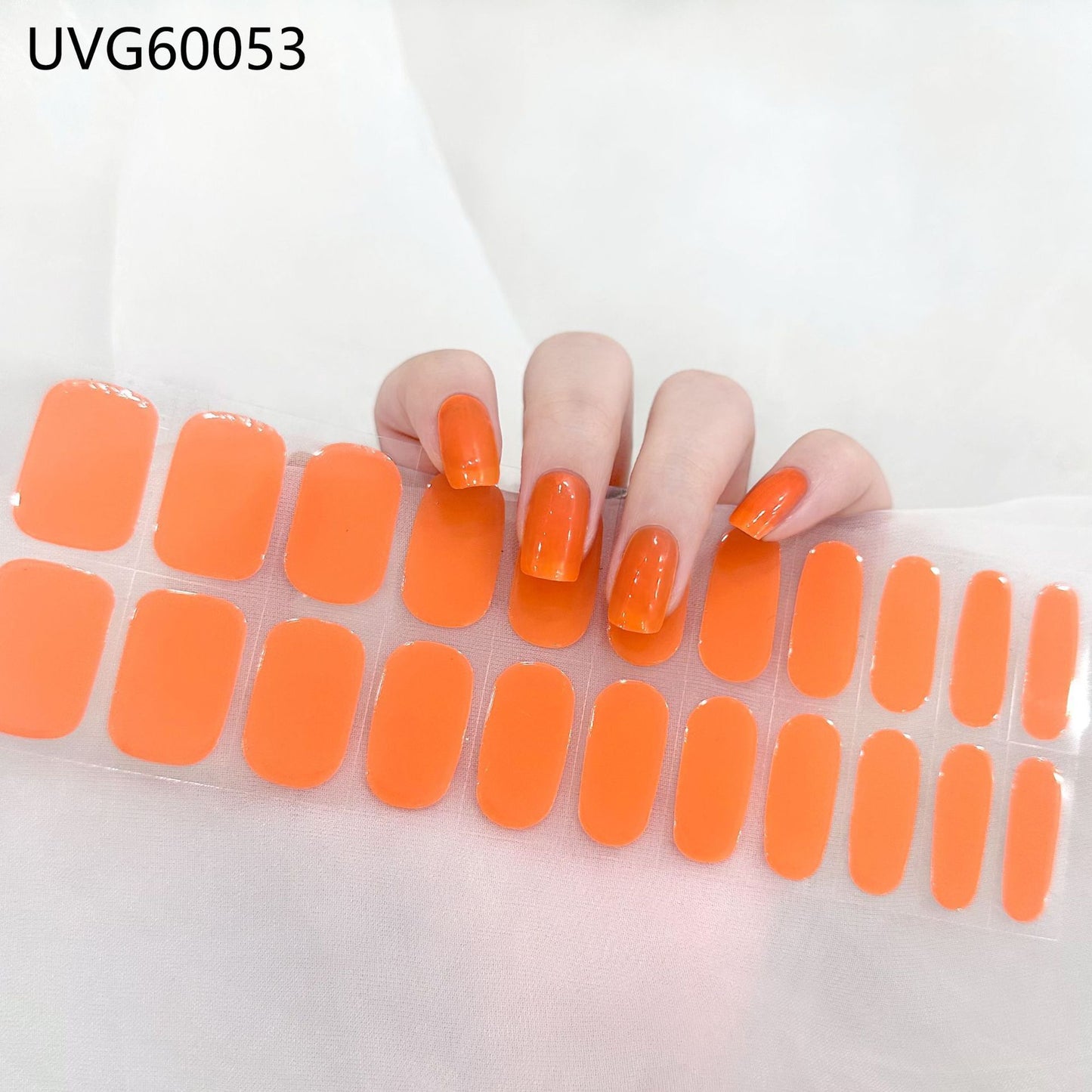 Blush Nail Stickers Uv Semi-baked Gel