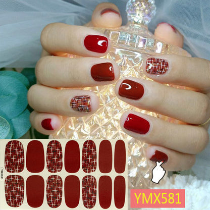 Net Red Nail Stickers Sports Style Trend