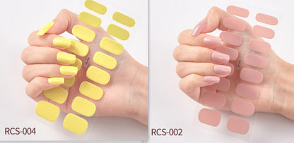 Simple waterproof nail stickers