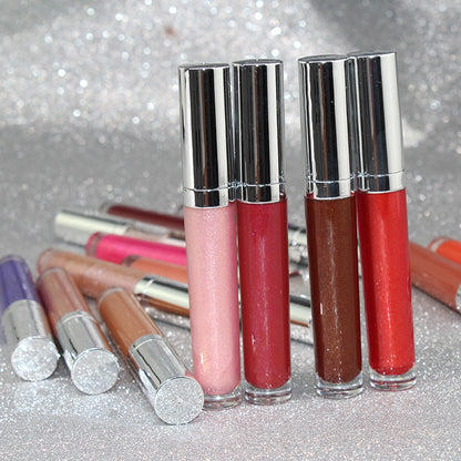 Pearl Lip Gloss Clear Lip Oil Logo-free Round Tube Lip Gloss