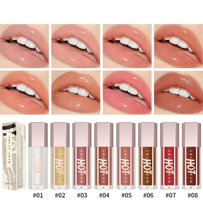 Transparent Lip Gloss Highlight Brightening Full Lips Lip Lacquer