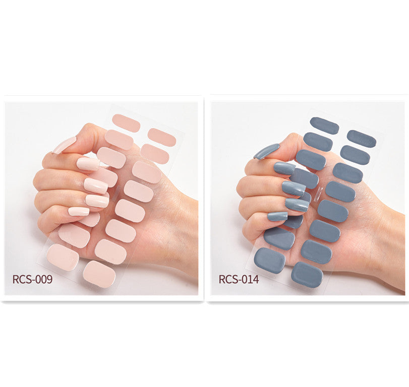 Simple waterproof nail stickers