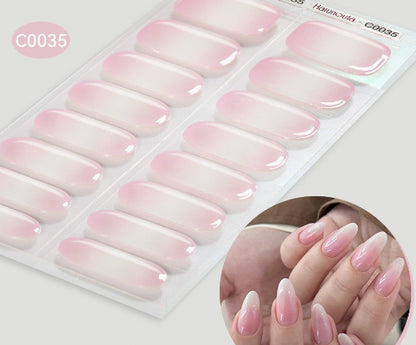 Nail Stickers UV Gel Nail Sticker Semi-curing