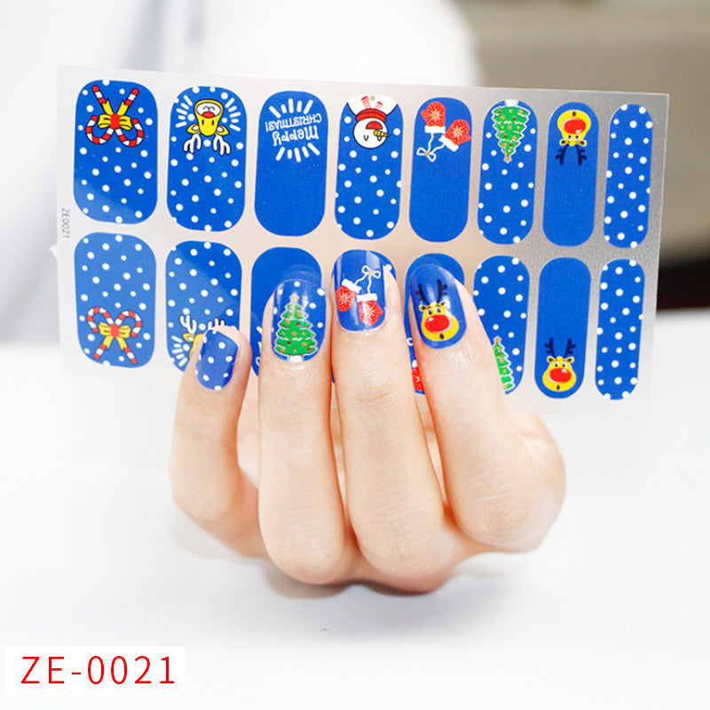 Nail Art Stickers Santa Claus Snowflake Elk