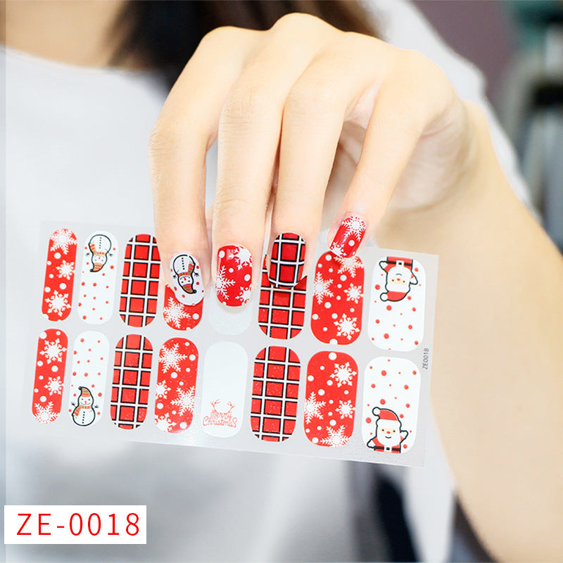 Nail Art Stickers Santa Claus Snowflake Elk