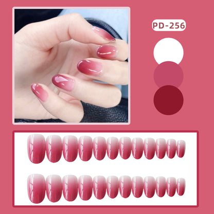 Porter des faux ongles manucure autocollants pour ongles produit fini autocollant pour ongles de ballet givré pour ongles