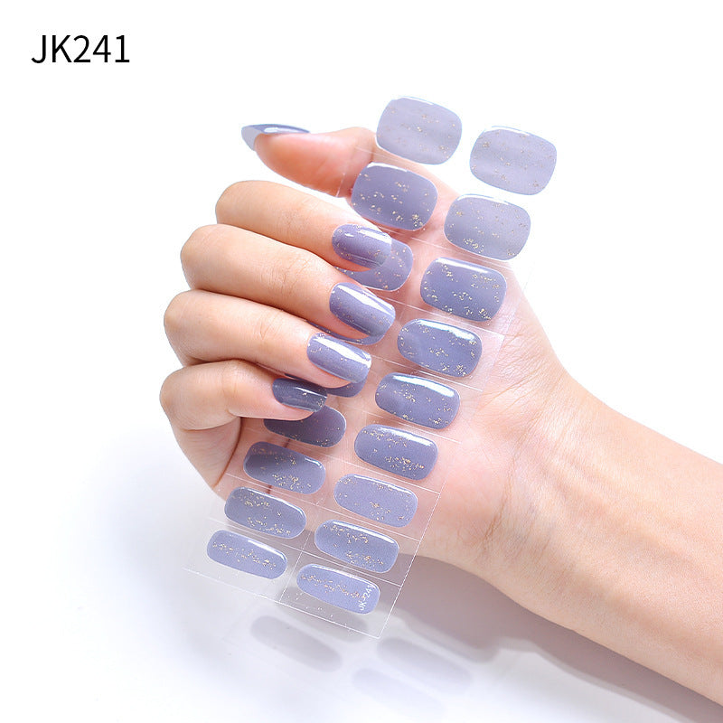 Ice Transparent Cat Eye Aurora Wear Nail Tip Nail Stickers