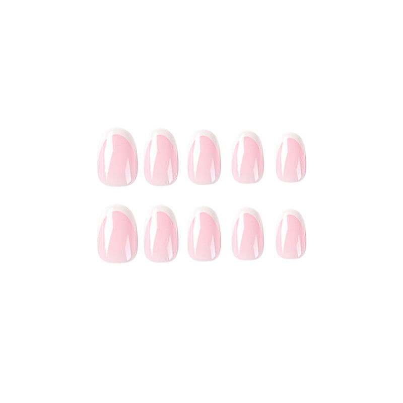 Wear A Nail Piece Simple French White Edge Wear A Nail Stickers