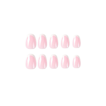 Wear A Nail Piece Simple French White Edge Wear A Nail Stickers