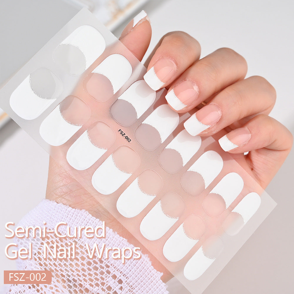 Fashion Semi-curing Phototherapy Nail Stickers