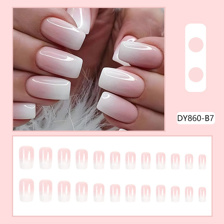 Sweet Style Jelly Powder Gradient Nail Stickers