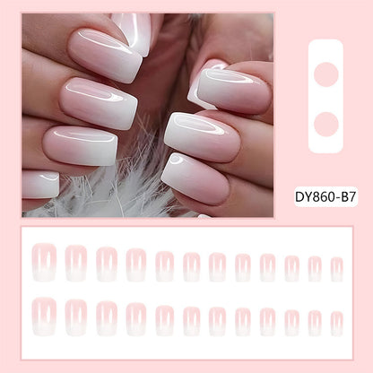 Sweet Style Jelly Powder Gradient Nail Stickers