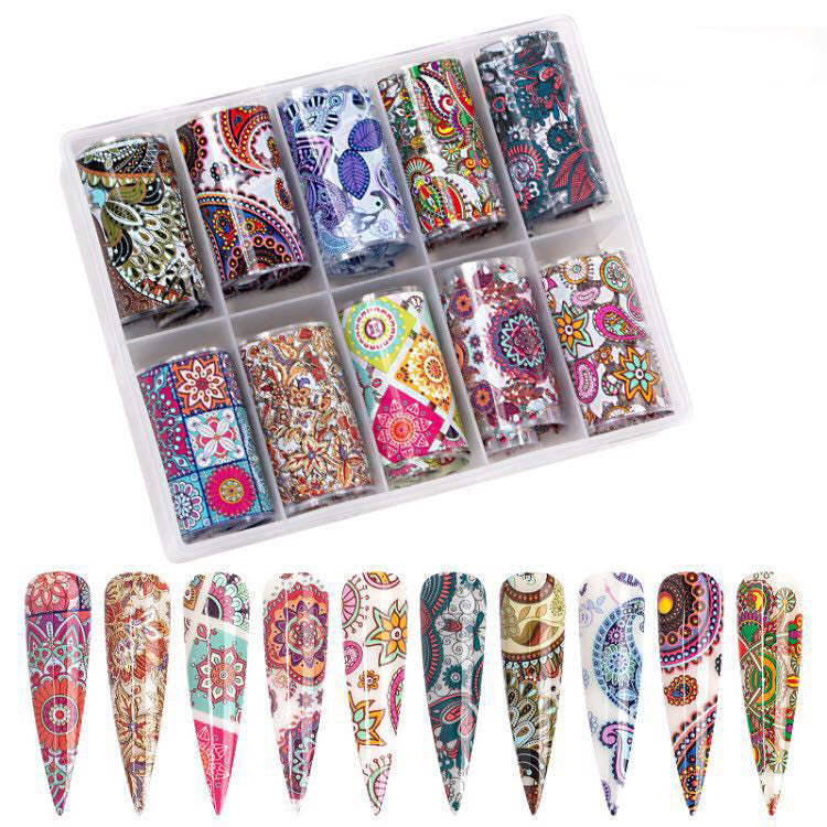 Nail Starry Paper Ornaments Nail Starry Stickers Translucent Flower Stickers