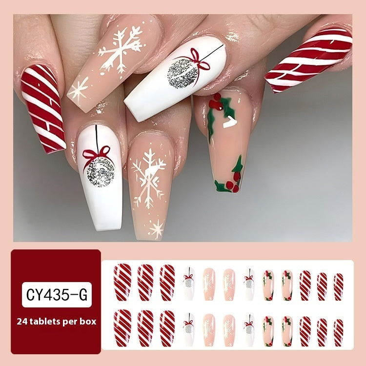 Christmas Wear Fake Nails Nail Sticker