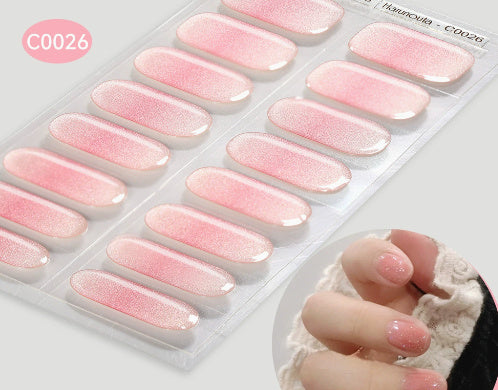 Nail Stickers UV Gel Nail Sticker Semi-curing