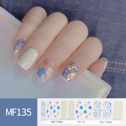 Hand Painted Tulip Smudge Nail Stickers