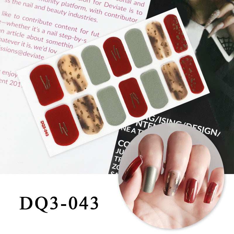 Autocollants pour ongles en couleur Nail Art Simple Fashion