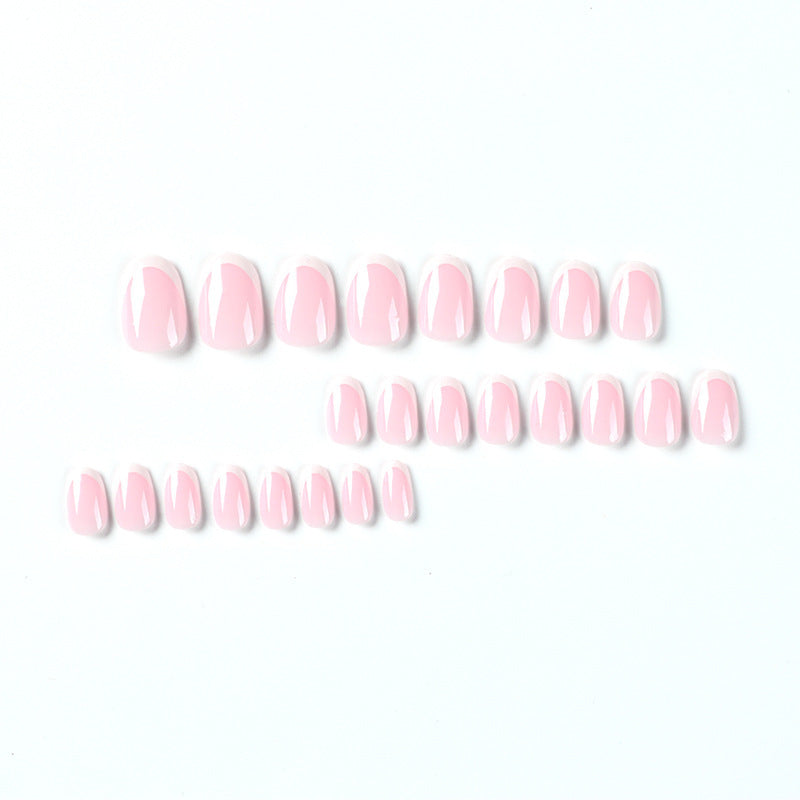 Wear A Nail Piece Simple French White Edge Wear A Nail Stickers