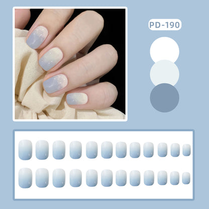 Wear Nail Manicure Fake Nail Tip Stickers Finished Product Nail Tip Frosted Ballet Nail Sticker