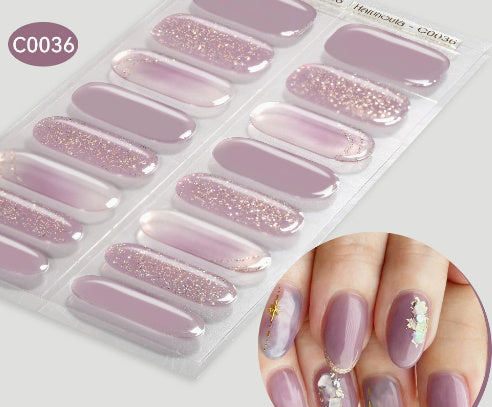 Nail Stickers UV Gel Nail Sticker Semi-curing