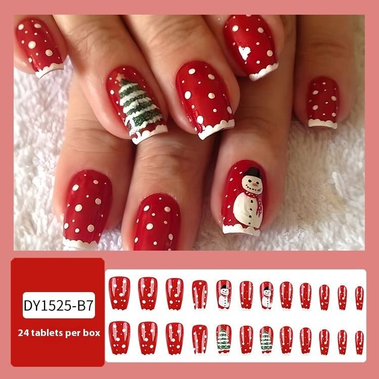 Christmas Wear Fake Nails Nail Sticker