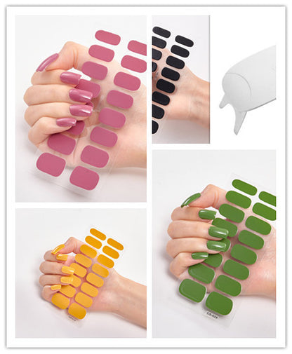 Waterproof and Long Lasting Nail Stickers Letter Color Nail Stickers Full Stickers