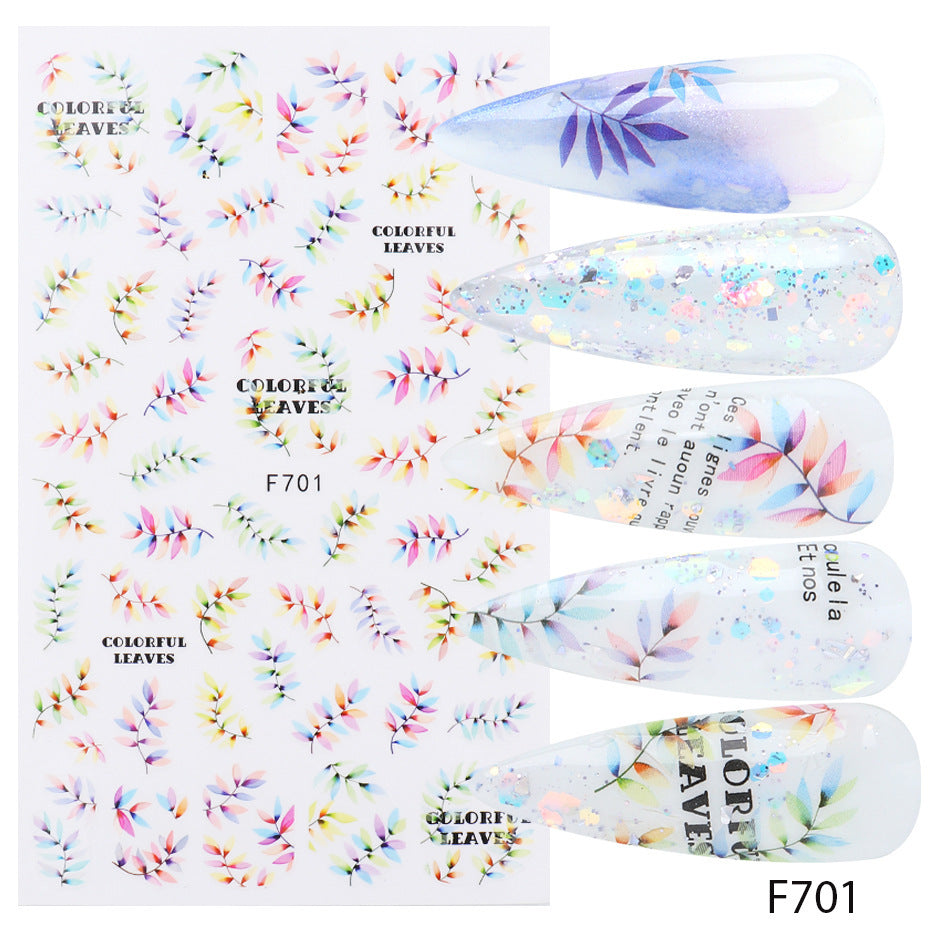 Japanese Three-dimensional 5D Embossed Nail Stickers