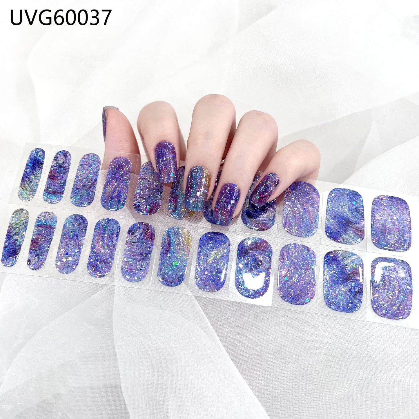 Blush Nail Stickers Uv Semi-baked Gel