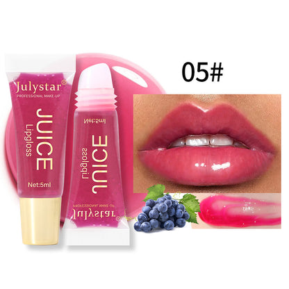 Natural Long Lasting Moisturizing Mirror Lip Gloss Fruit Taste Toot Lip Moisturizing Water Light Lip Gloss