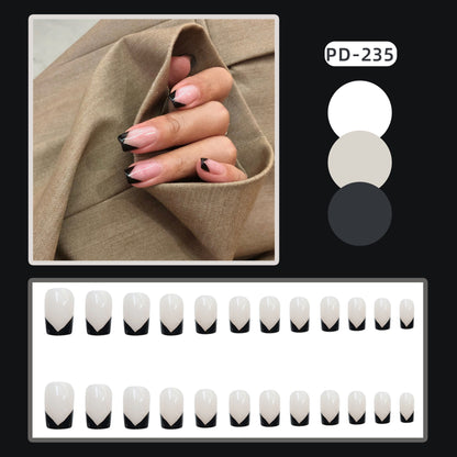 Wear Nail Manicure Fake Nail Tip Stickers Finished Product Nail Tip Frosted Ballet Nail Sticker