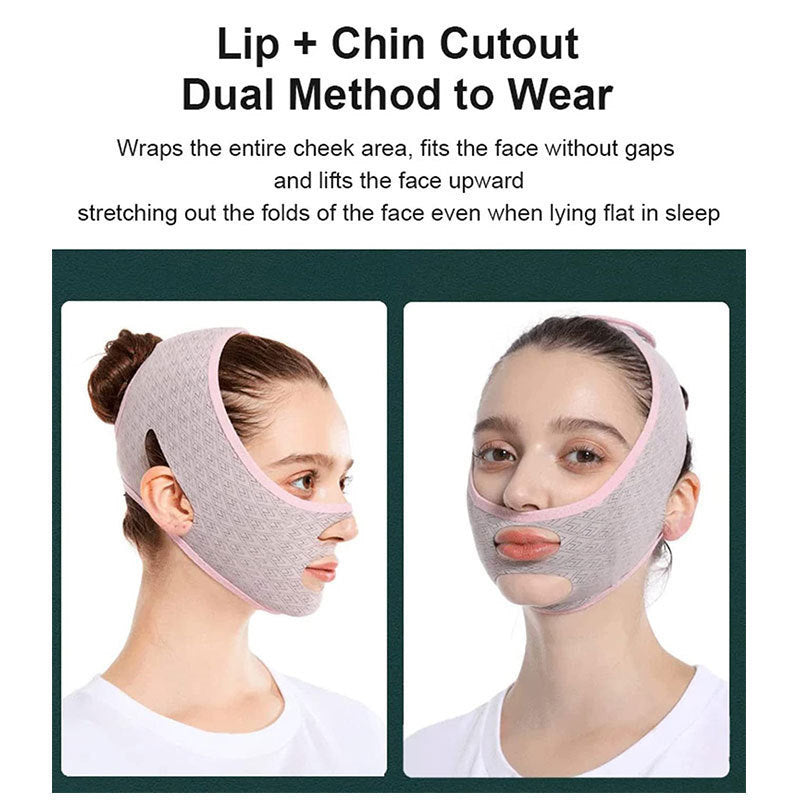 Outil de soutien du visage Masque de levage pour sculpture du visage non fin Bandage facial non fin