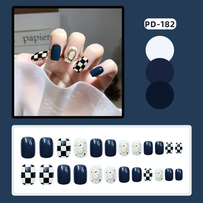 Wear Nail Manicure Fake Nail Tip Stickers Finished Product Nail Tip Frosted Ballet Nail Sticker