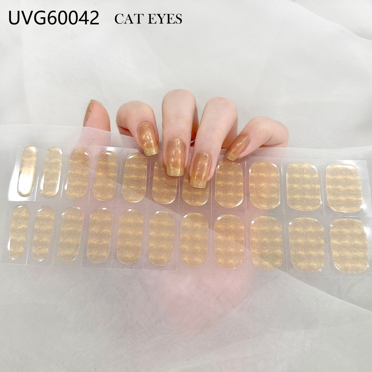 Blush Nail Stickers Uv Semi-baked Gel