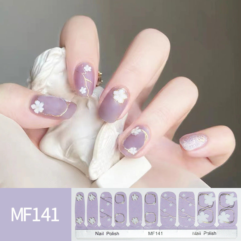 Hand Painted Tulip Smudge Nail Stickers