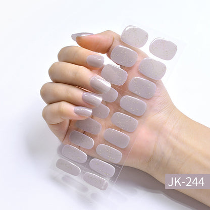 Autocollants pour ongles en forme d'œil de chat transparent glacé Aurora Wear