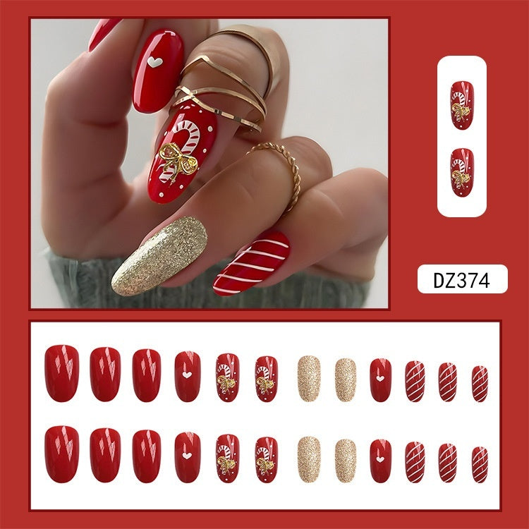 Christmas Wear Fake Nails Nail Sticker