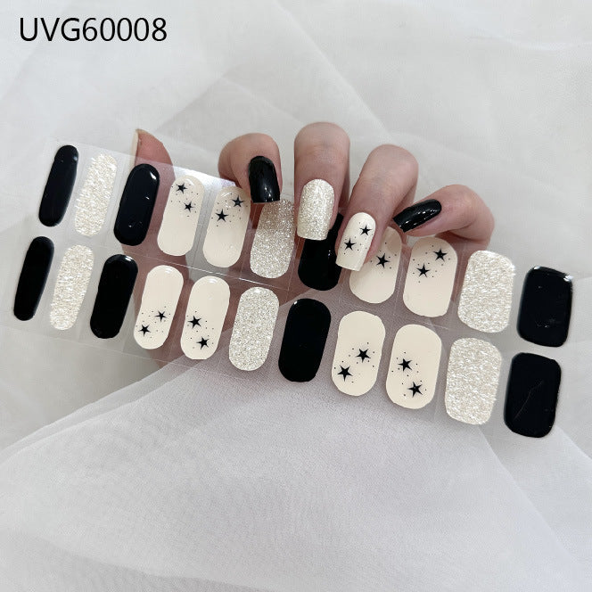 Blush Nail Stickers Uv Semi-baked Gel