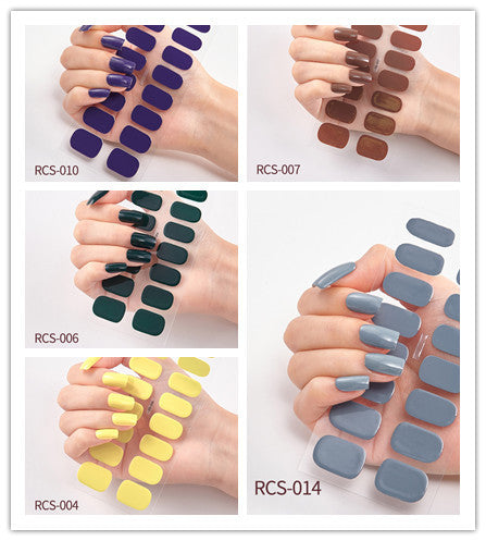 Simple waterproof nail stickers